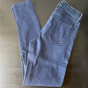 Just black dark blue jeans